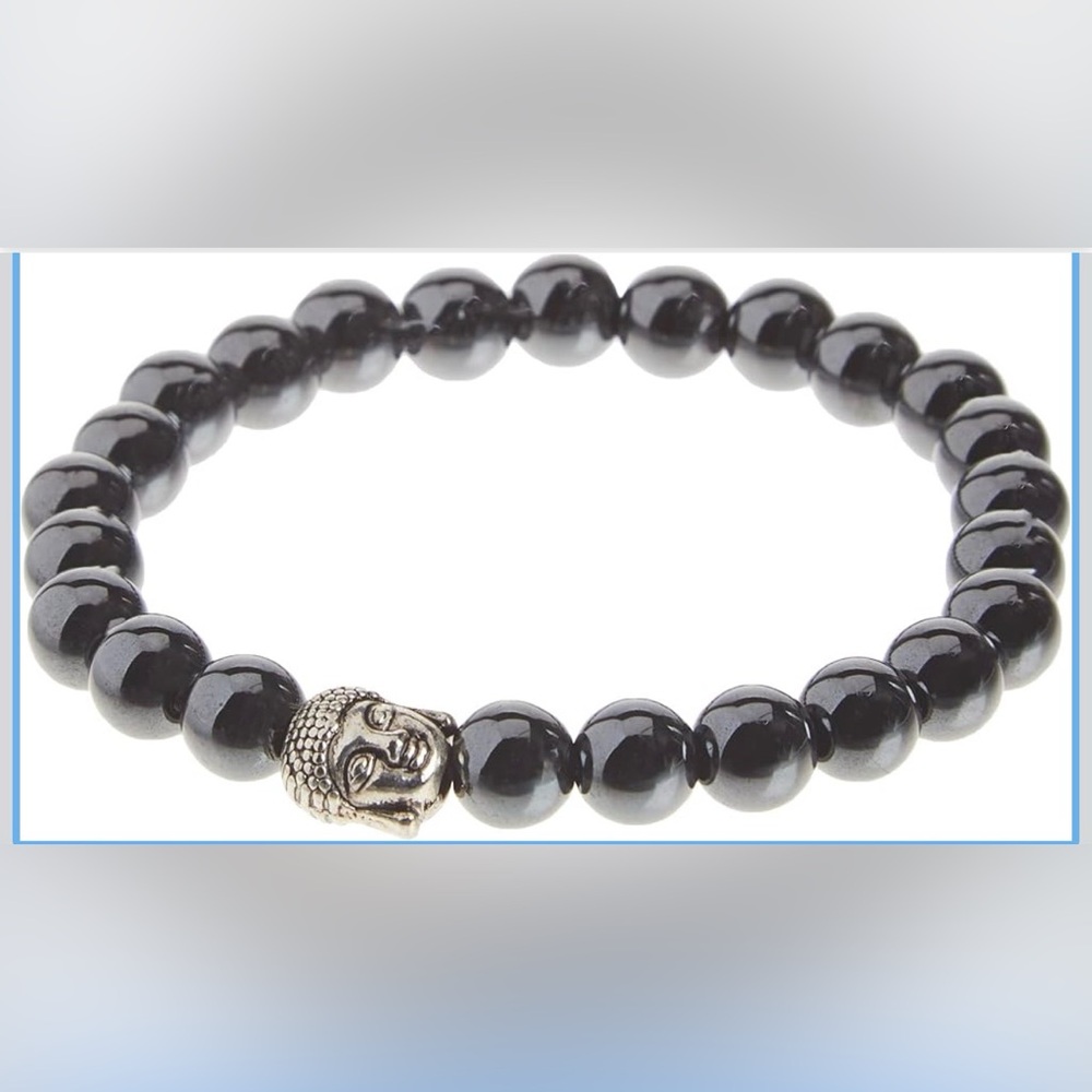 Buddha Bracelet with Spiritual Hematite Healing Stones